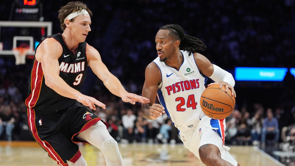 Giannis Antetokounmpo's 36 points not enough as Pistons beat Heat 128-111 to send Miami to 0-2 start — CBS Miami, Aventura Business news