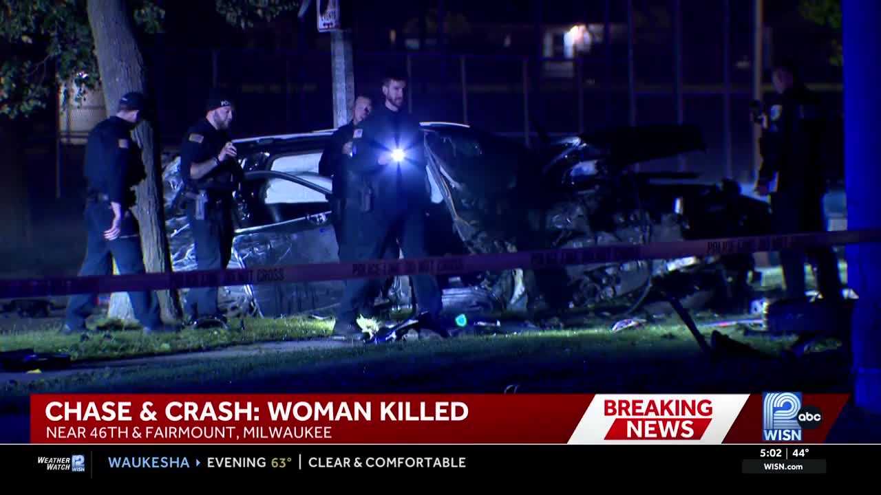 Woman killed after police chase from Germantown ends in Milwaukee crash — WISN 12 Milwaukee, Aventura Community news