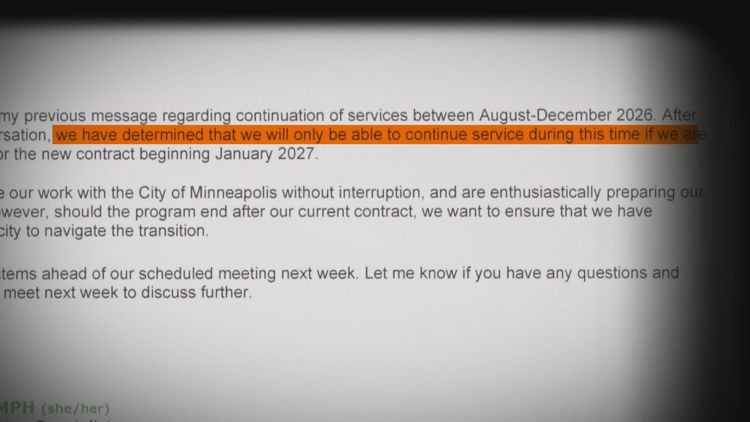 In email, Minneapolis' Behavioral Crisis Response vendor stipulated continuation of services in 2026 on receiving 2027 contract — KARE 11 Local, Aventura Government news