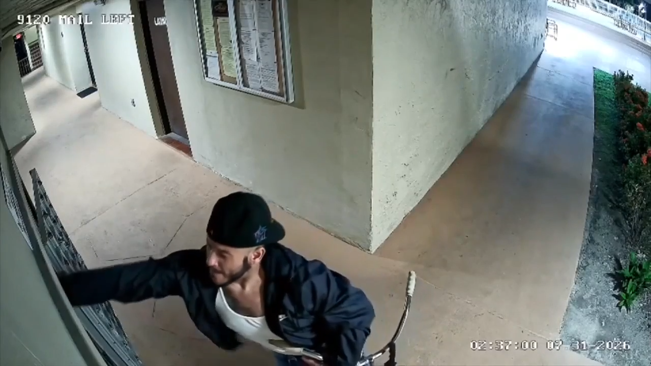Mail thief caught on camera stealing envelopes at West Miami-Dade apartment complex — WSVN 7 Miami-Dade